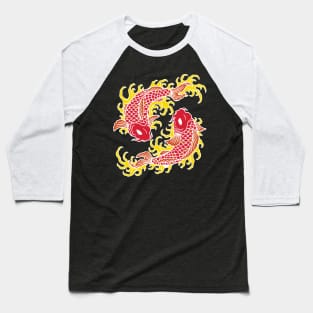 Koi Fish Baseball T-Shirt